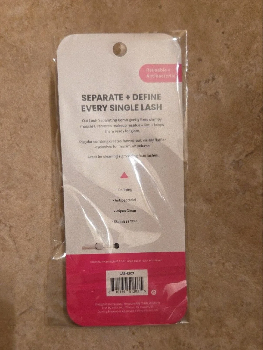 Black Lash Separating Comb - Defines & Volumizes Eyelashes